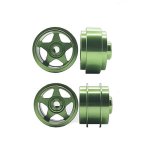 (image for) Staffs STAFFSGREEN5SPOKE Five Spoke Deep Dish Front and Rear Wheels Set (15.8) Light Green - Special Edition (2 + 2)