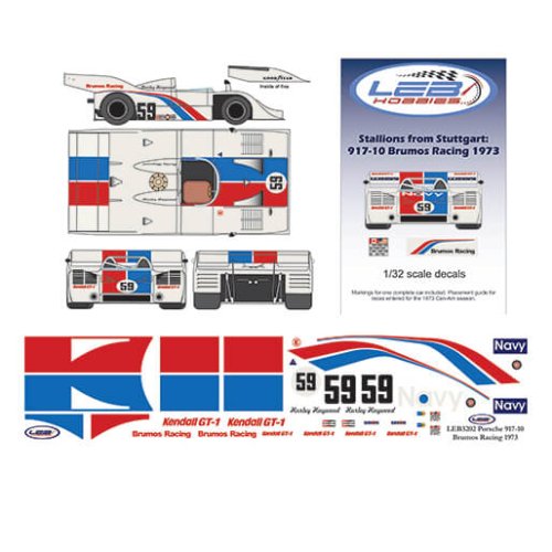 (image for) LEB Hobbies LEB3202 NSR Porsche 917-10 Brumos Racing 1973