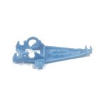 (image for) NSR 1266EVO Triangular Sidewinder Short Can Motor Mount Soft Blue - with hole for motor screw offset 0.75