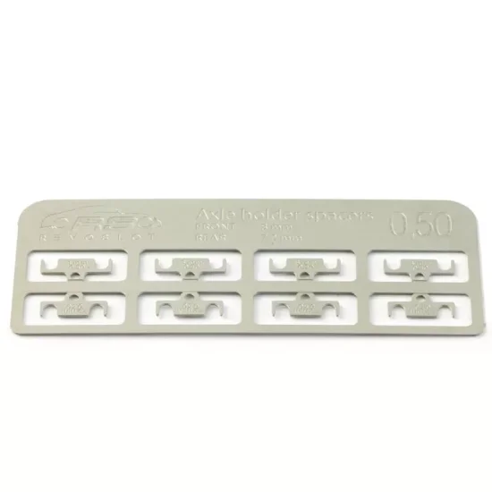 (image for) RevoSlot RS-213HC Photo Etched Spacers for Axle Holders - H 0.50mm (x4 front & rear)