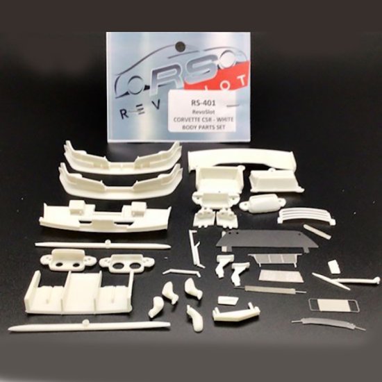 (image for) RevoSlot RS-401 Corvette C5 White Body Parts