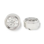 (image for) Staffs STAFFS77 Eight Spoke Aluminum Wheels Silver 15.8 x 8.5mm (x2)