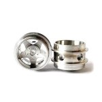 (image for) Staffs STAFFS04 Five Spoke Aluminum Air Wheels Silver 15.8 x 10mm (x2)