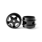 (image for) Staffs STAFFS06 Five Spoke Aluminum Air Wheels Black 15.8 x 10mm (x2)