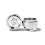 (image for) Staffs STAFFS12 Five Spoke Aluminum Wheels Silver 15.8 x 8.5mm (x2)