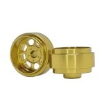 (image for) Staffs STAFFS162 Classic Deep Dish Aluminum Wheels Gold 15.8 x 8.5mm (x2)