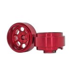 (image for) Staffs STAFFS163 Classic Deep Dish Aluminum Wheels Red 15.8 x 8.5mm (x2)