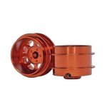 (image for) Staffs STAFFS175 Classic Deep Dish Aluminum Air Wheels Orange 15.8 x 10mm (x2)