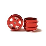 (image for) Staffs STAFFS18 Five Spoke Aluminum Air Wheels Red 15.8 x 10mm (x2)
