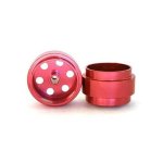 (image for) Staffs STAFFS33 Bullet-Hole Aluminum Wheels Red 15.8 x 10mm (x2)