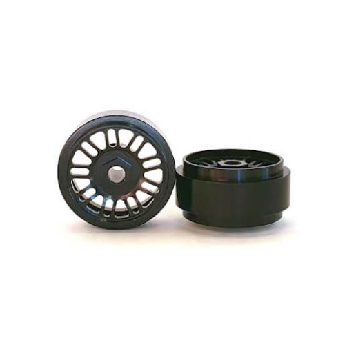 (image for) Staffs STAFFS35 BBS Style Aluminum Wheels Black 16.9 x 8.5mm (x2)