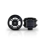 (image for) Staffs STAFFS45 Four Spoke Aluminum Air Wheels Black 15.8 x 8.5mm (x2)