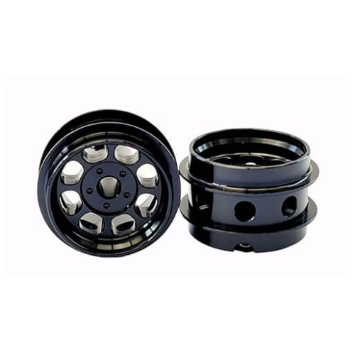(image for) Staffs STAFFS84 Eight Spoke Aluminum Air Wheels Black 15.8 x 10mm (x2)