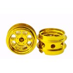 (image for) Staffs STAFFS85 Eight Spoke Aluminum Air Wheels Gold 15.8 x 10mm (x2)