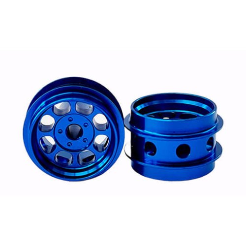 (image for) Staffs STAFFS86 Eight Spoke Aluminum Air Wheels Blue 15.8 x 10mm (x2)