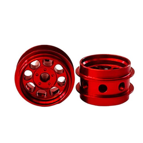 (image for) Staffs STAFFS87 Eight Spoke Aluminum Air Wheels Red 15.8 x 10mm (x2)