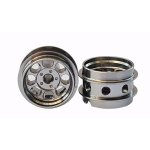 (image for) Staffs STAFFS88 Eight Spoke Aluminum Air Wheels Grey 15.8 x 10mm (x2)