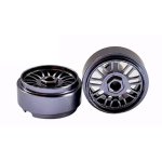 (image for) Staffs STAFFS91 BBS Style Aluminum Wheels Dark Grey 16.9x8.5mm (x2)