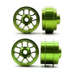 (image for) Staffs STAFFSLTGREEN Hyper Front and Rear Wheels Set (15.8) Light Green - Special for UK Slot Car Show (2 + 2)