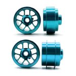 (image for) Staffs STAFFSLTBLUE Hyper Front and Rear Wheels Set (15.8) Light Blue - Special for UK Slot Car Show (2 + 2)