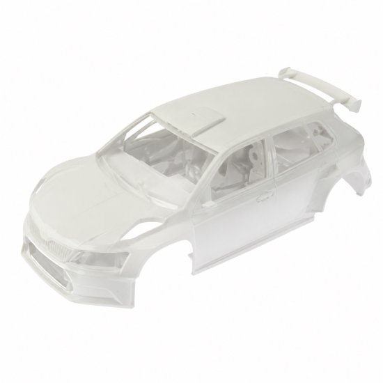 (image for) Scaleauto SC-3647 Skoda Fabia R5 Complete White Body Kit