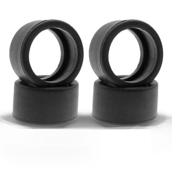 (image for) Scaleauto SC-4735SH30 Rubber Racing Slick (30 Shore) 19x10mm for ø15/17mm Hubs (x4)