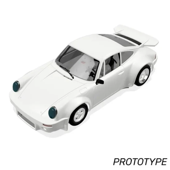 (image for) Scaleauto SC-6203 Porsche 911 Carrera RS2.7 1973 White Racing Kit Anglewinder
