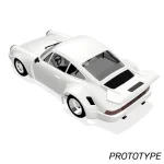 (image for) Scaleauto SC-6204 Porsche 911 Carrera RSR3.0 1974 White Racing Kit Anglewinder