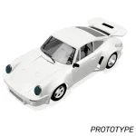 (image for) Scaleauto SC-6204 Porsche 911 Carrera RSR3.0 1974 White Racing Kit Anglewinder