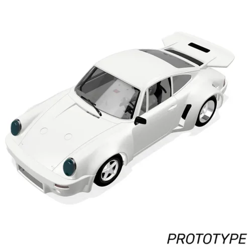 (image for) Scaleauto SC-6204 Porsche 911 Carrera RSR3.0 1974 White Racing Kit Anglewinder