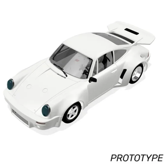 (image for) Scaleauto SC-6204 Porsche 911 Carrera RSR3.0 1974 White Racing Kit Anglewinder