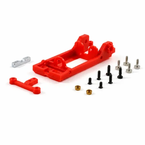 (image for) Scaleauto SC-6527C RT3 Inline Slim Motor Mount Offset 0.5mm Extra hard, Red