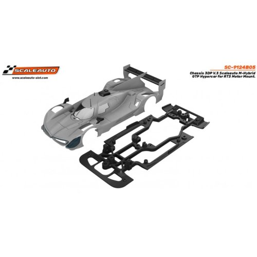 (image for) Scaleauto SC-9124B05 Chassis 3DP V.3 Scaleauto M-Hybrid GTP Hypercar for RT3 Motor Mount