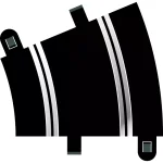 (image for) Scalextric C8234 R2 Curve 22.5 degrees, x2