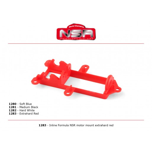 NSR1283 NSR Inline Formula NSR Motor Mount Extra Hard, Red NSR1283 NSR Inline Formula NSR Motor Mount Extra Hard, Red