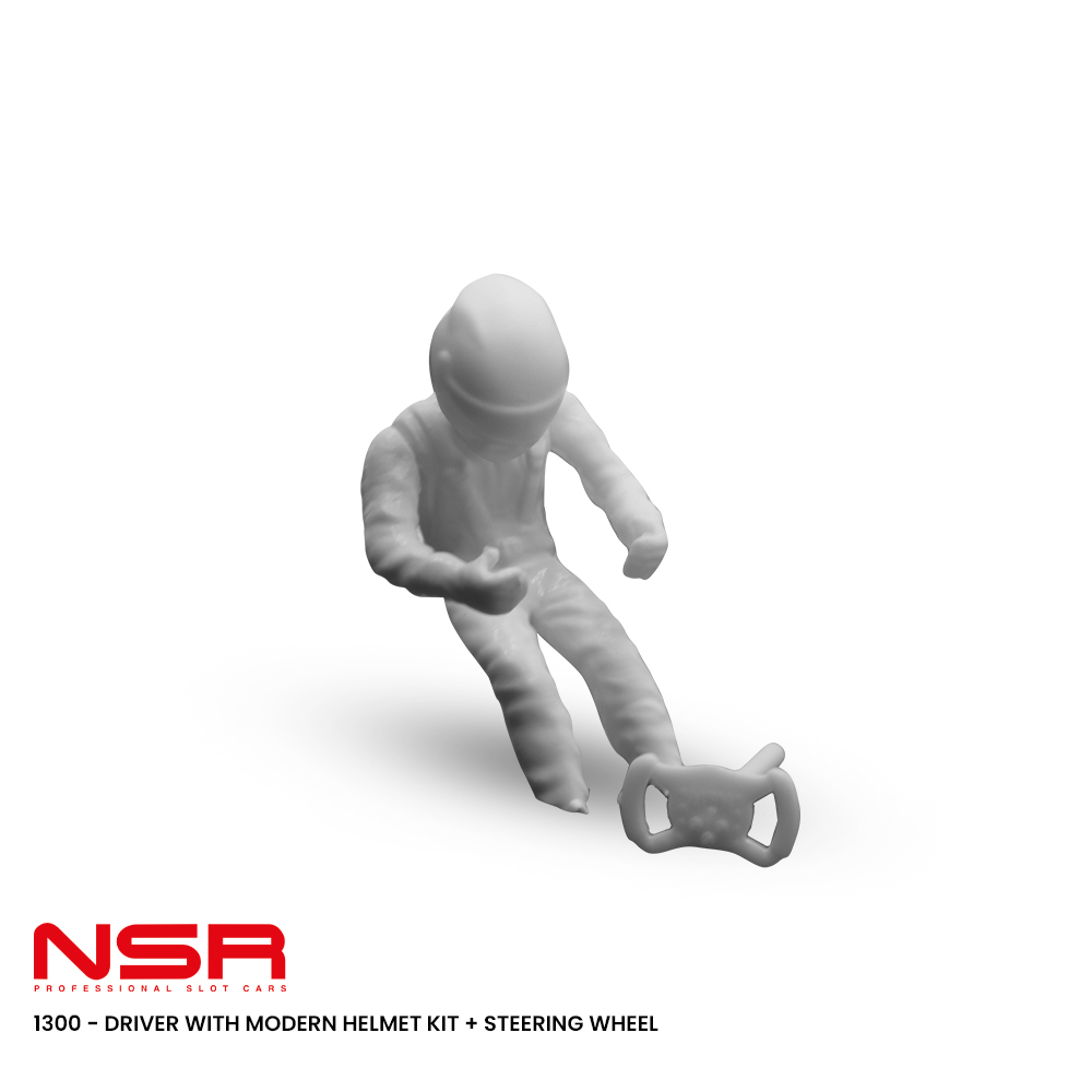 NSR 1300 Driver with Modern Helmet Kit and Steering Wheel