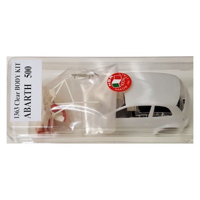 NSR1363W NSR Fiat Abarth 500 Body Kit, Unpainted White NSR1363W NSR Fiat Abarth 500 Body Kit, Unpainted White