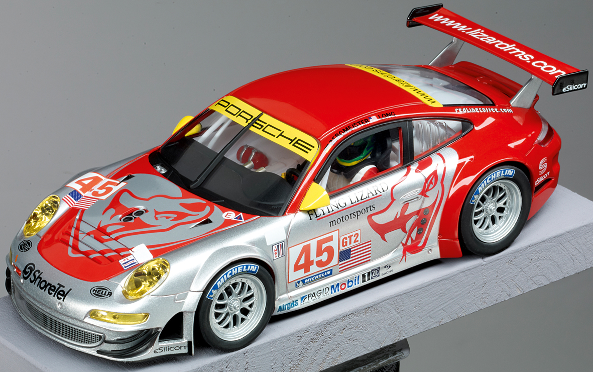 Carrera 23742 D124 Porsche 997 GT3 RSR Flying Lizard ALMS 2009 Carrera 23742 D124 Porsche 997 GT3 RSR Flying Lizard ALMS 2009