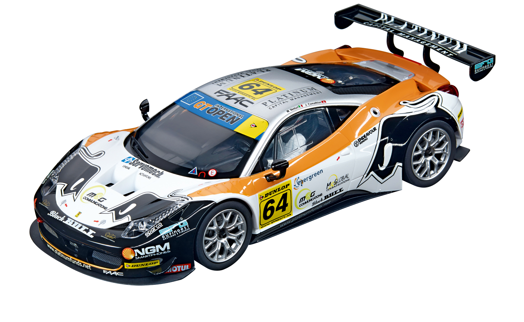 Carrera 23811 D124 Ferrari 458 Italia GT3 Black Bull Racing Carrera 23811 D124 Ferrari 458 Italia GT3 Black Bull Racing