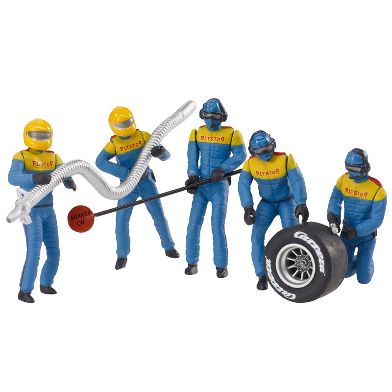 Carrera 21132 Set of Mechanics Figures, Blue