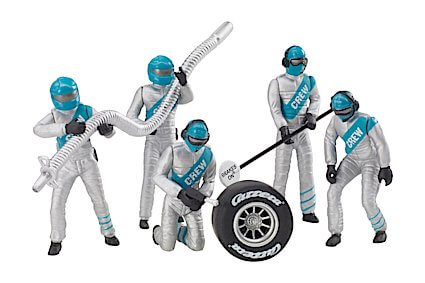Carrera 21133 Set of Mechanics Figures, Silver Carrera 21133 Set of Mechanics Figures, Silver