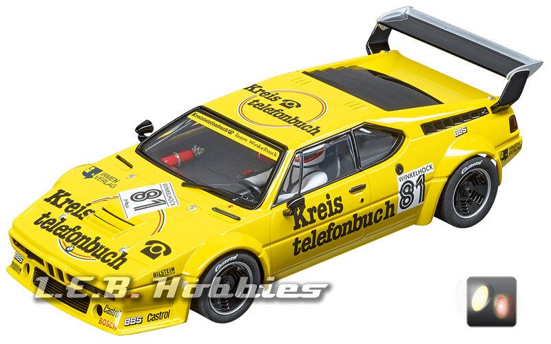 23855 Carrera D124 BMW M1 Procar, Team Winkelhock, No.81, 1979 23855 Carrera D124 BMW M1 Procar, Team Winkelhock, No.81, 1979