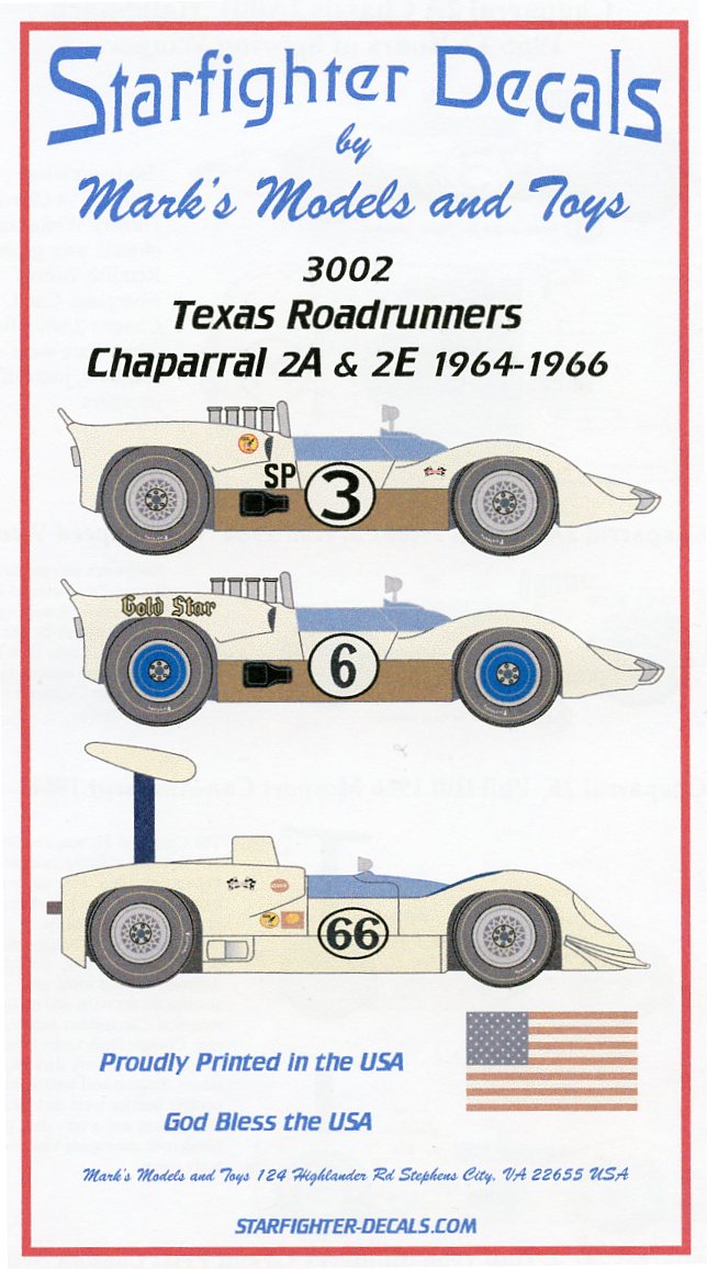 Starfighter Decals 3002 1/32 Chaparral 2A/2C/2E Starfighter Decals 3002 1/32 Chaparral 2A/2C/2E