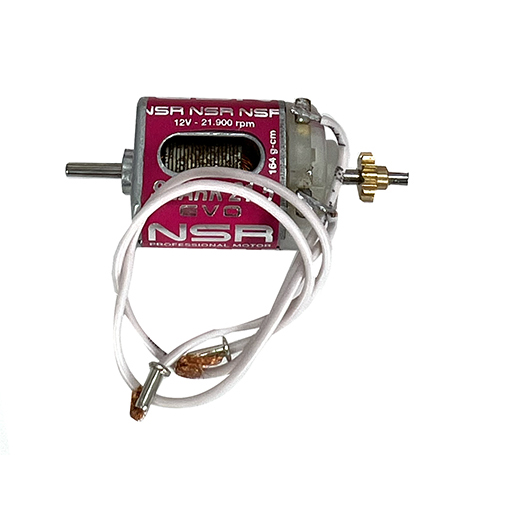 NSR 3041F Shark Motor 21,900 rpm w/SW pinion for Scalextric/Fly