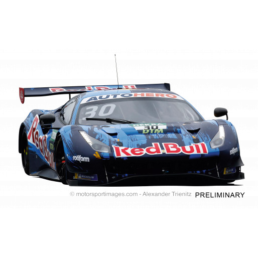 Carrera 31032 D132 Ferrari 488 GT3 Red Bull AF Corse, No.30 Carrera 31032 D132 Ferrari 488 GT3 Red Bull AF Corse, No.30