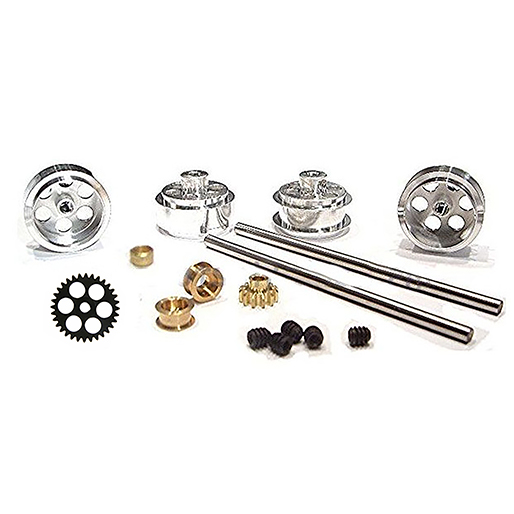 NSR 4203 Front & Rear Axle Kit with 16" wheels for AW Ninco