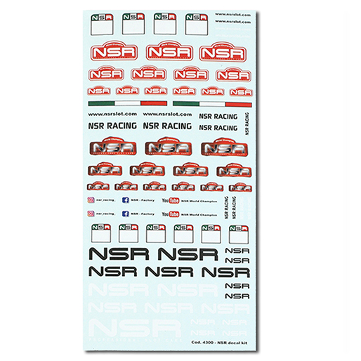 NSR 4300 Decals Kit 15x8cm NSR 4300 Decals Kit 15x8cm