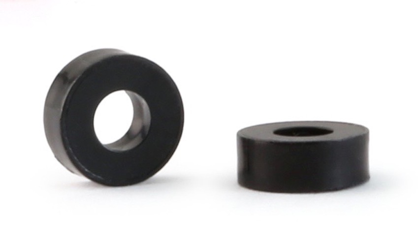 NSR 4858 3/32" Plastic axle spacers 2mm, Black, x10 NSR 4858 3/32" Plastic axle spacers 2mm, Black, x10