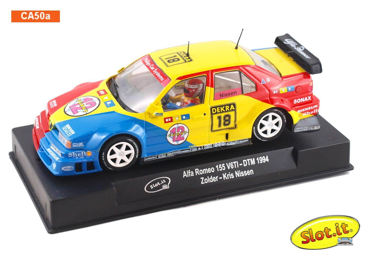 SICA50A Slot.it Alfa Romeo 155 V6 Ti, No.18, DTM Zolder 1994 SICA50A Slot.it Alfa Romeo 155 V6 Ti, No.18, DTM Zolder 1994