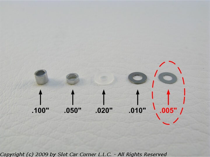 SCC XS-00510 Axle Spacers .005" Thick, Steel, 10/pk SCC XS-00510 Axle Spacers .005" Thick, Steel, 10/pk
